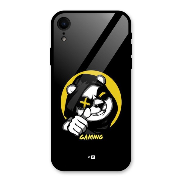 Gaming Panda Glass Back Case for iPhone XR