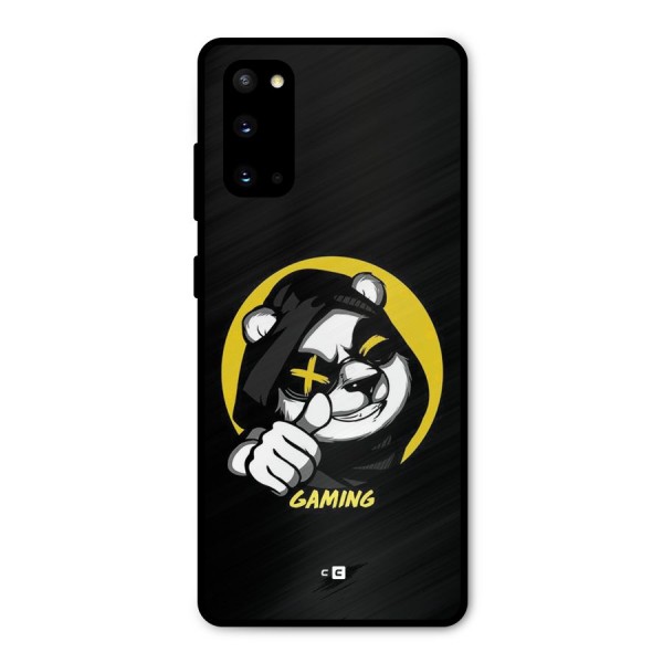 Gaming Panda Metal Back Case for Galaxy S20