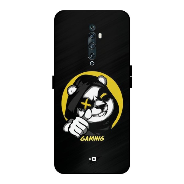 Gaming Panda Metal Back Case for Oppo Reno2 F