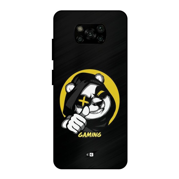 Gaming Panda Metal Back Case for Poco X3