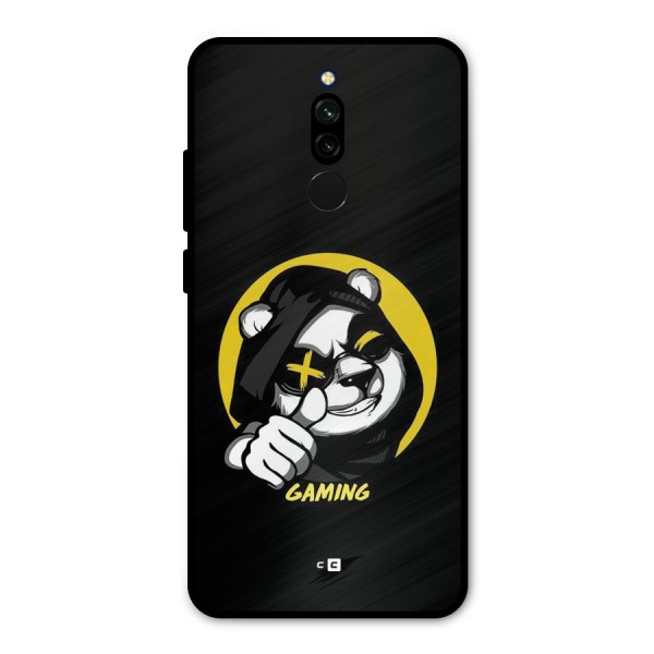 Gaming Panda Metal Back Case for Redmi 8