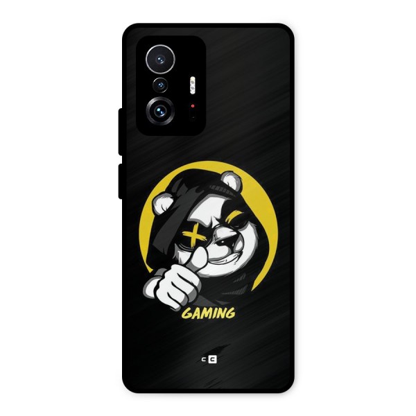 Gaming Panda Metal Back Case for Xiaomi 11T Pro