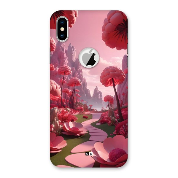Garden Of Love Back Case for iPhone X Logo Cut