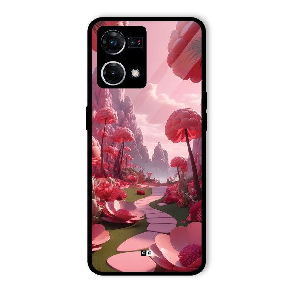 Garden Of Love Glass Back Case for Oppo F21 Pro 4G