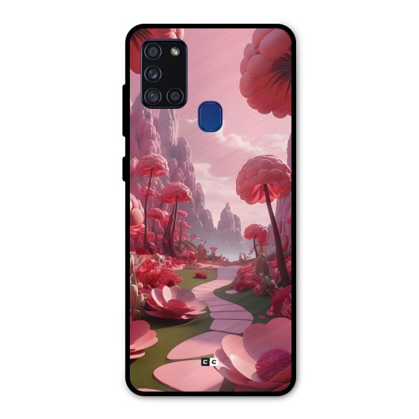 Garden Of Love Metal Back Case for Galaxy A21s