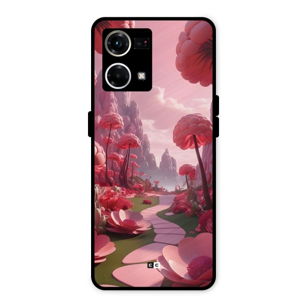 Garden Of Love Metal Back Case for Oppo F21 Pro 4G