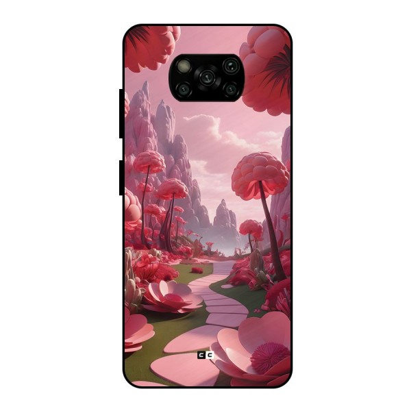 Garden Of Love Metal Back Case for Poco X3