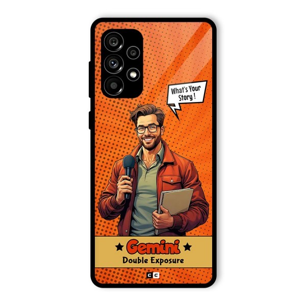 Gemini Explorer Glass Back Case for Galaxy A73 5G