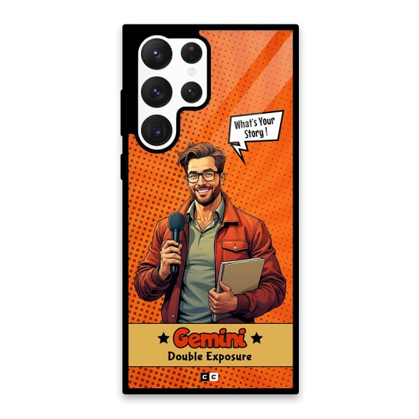 Gemini Explorer Glass Back Case for Galaxy S22 Ultra 5G