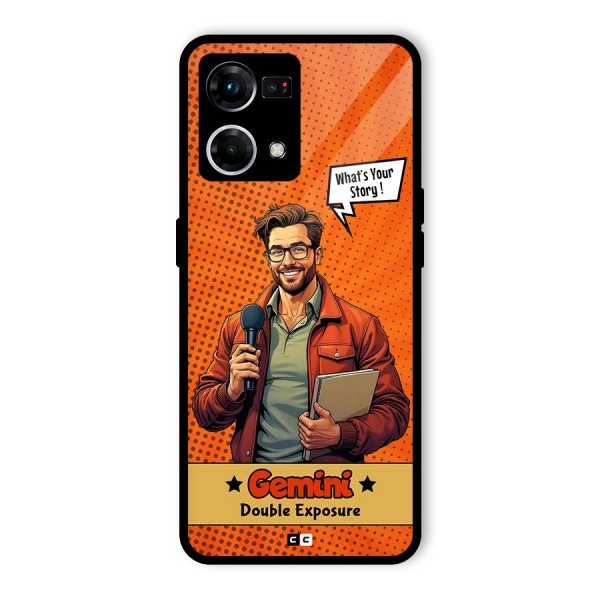 Gemini Explorer Glass Back Case for Oppo F21 Pro 4G
