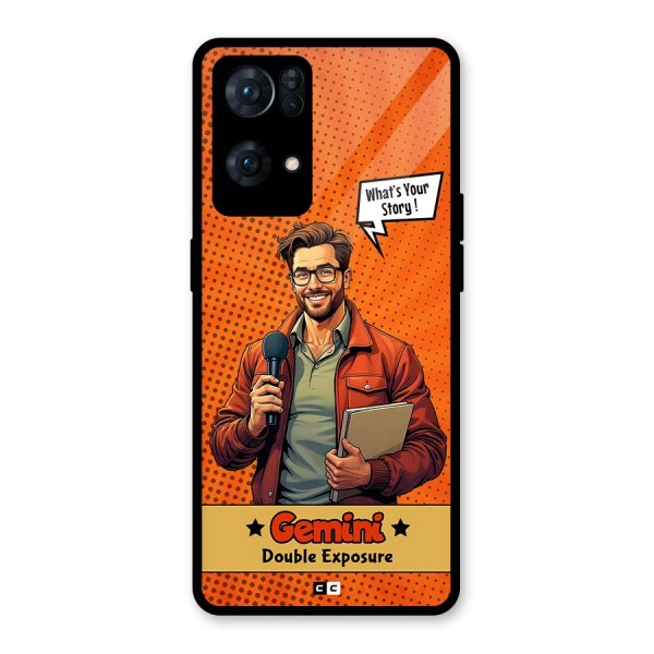 Gemini Explorer Glass Back Case for Oppo Reno7 Pro 5G