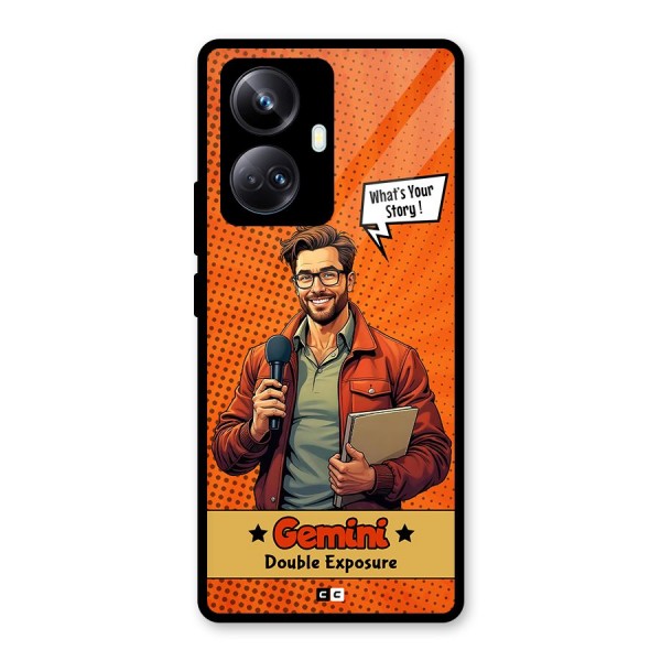Gemini Explorer Glass Back Case for Realme 10 Pro Plus