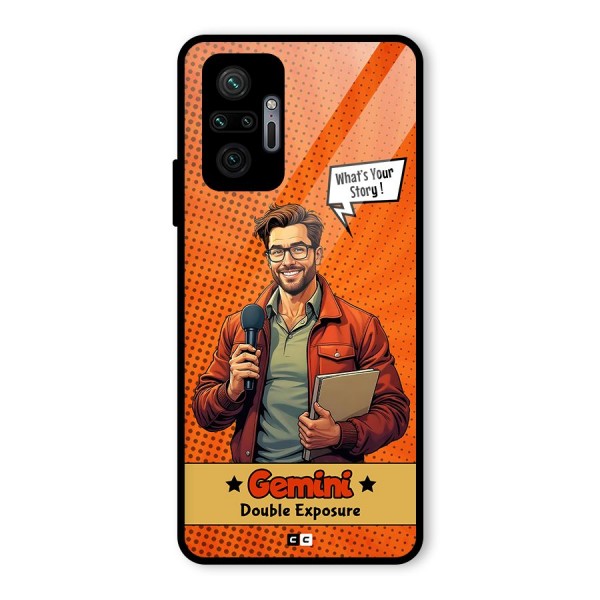Gemini Explorer Glass Back Case for Redmi Note 10 Pro Max
