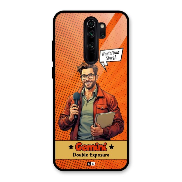 Gemini Explorer Glass Back Case for Redmi Note 8 Pro