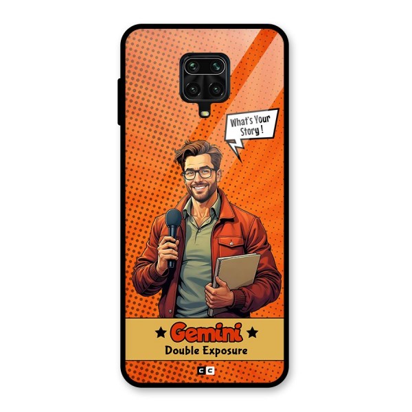 Gemini Explorer Glass Back Case for Redmi Note 9 Pro Max