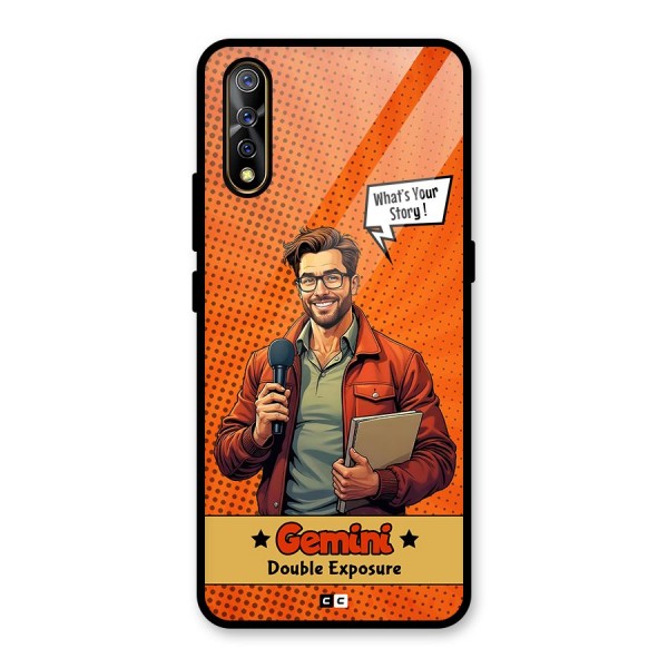 Gemini Explorer Glass Back Case for Vivo S1