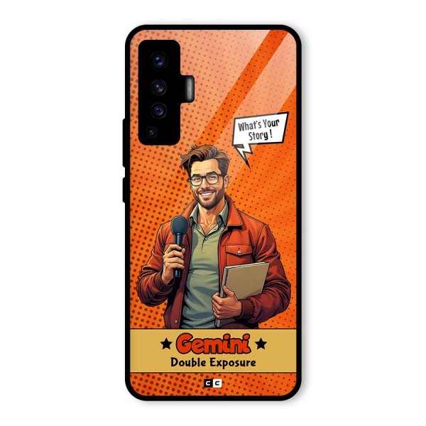 Gemini Explorer Glass Back Case for Vivo X50