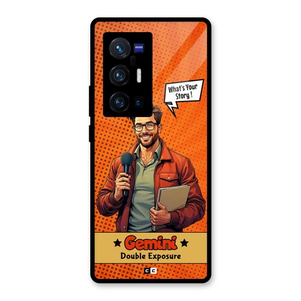Gemini Explorer Glass Back Case for Vivo X70 Pro Plus