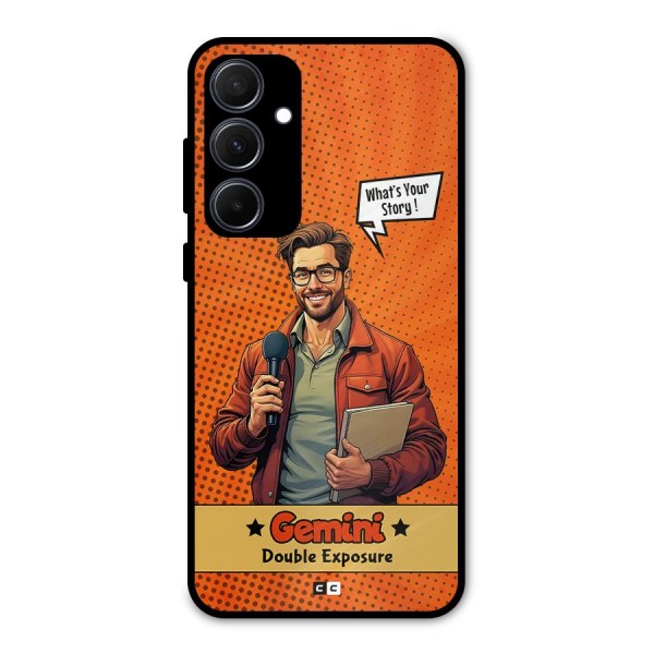 Gemini Explorer Metal Back Case for Galaxy A35