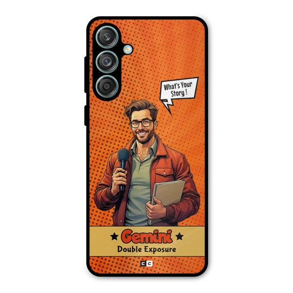 Gemini Explorer Metal Back Case for Galaxy M55 5G