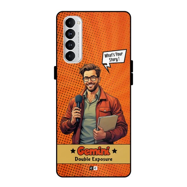 Gemini Explorer Metal Back Case for Oppo Reno4 Pro