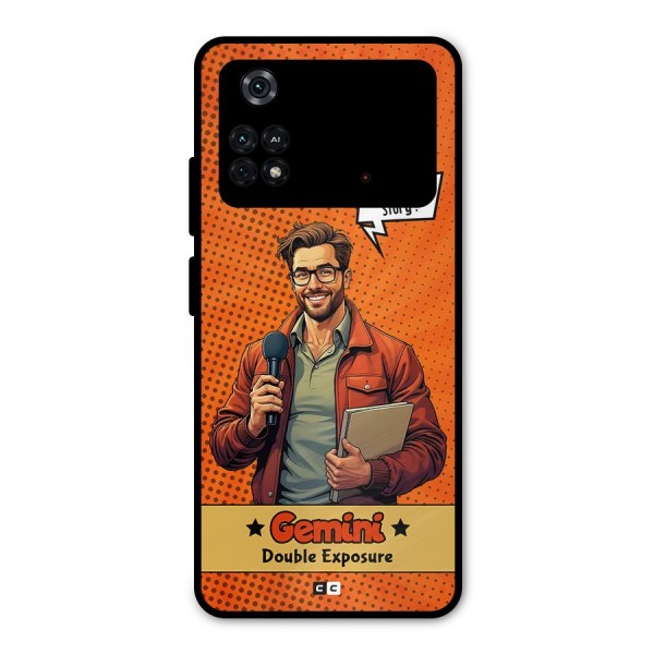 Gemini Explorer Metal Back Case for Poco M4 Pro 4G