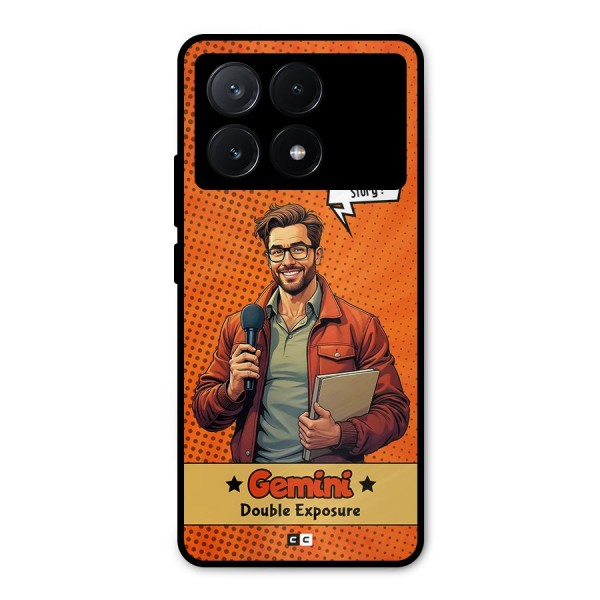 Gemini Explorer Metal Back Case for Poco X6 Pro