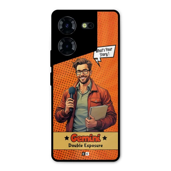 Gemini Explorer Metal Back Case for Tecno Pova 5 Pro 5G