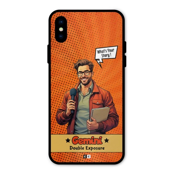 Gemini Explorer Metal Back Case for iPhone X