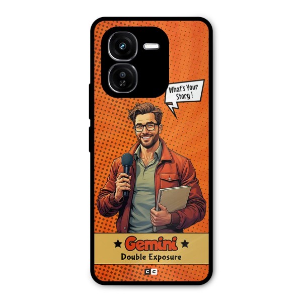 Gemini Explorer Metal Back Case for iQOO Z9x