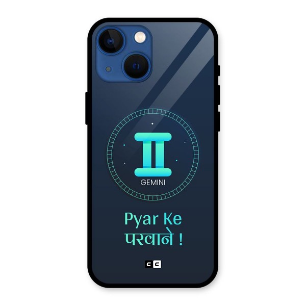 Gemini Love Glass Back Case for iPhone 13 Mini