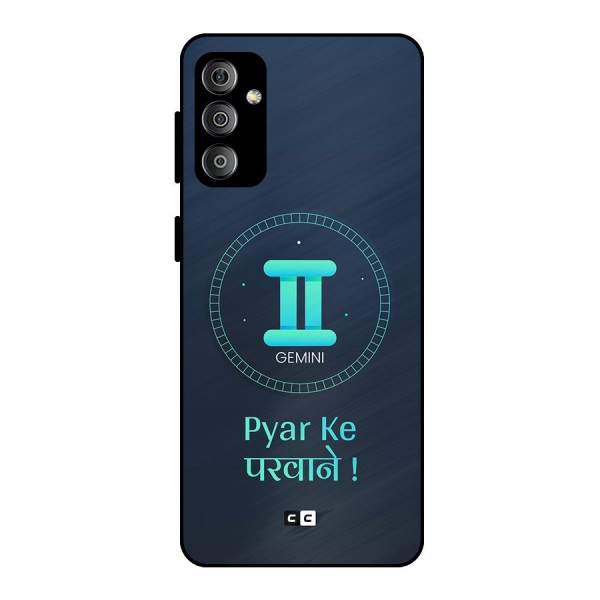 Gemini Love Metal Back Case for Galaxy F23
