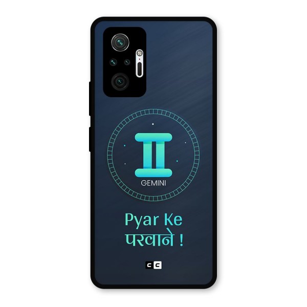 Gemini Love Metal Back Case for Redmi Note 10 Pro Max