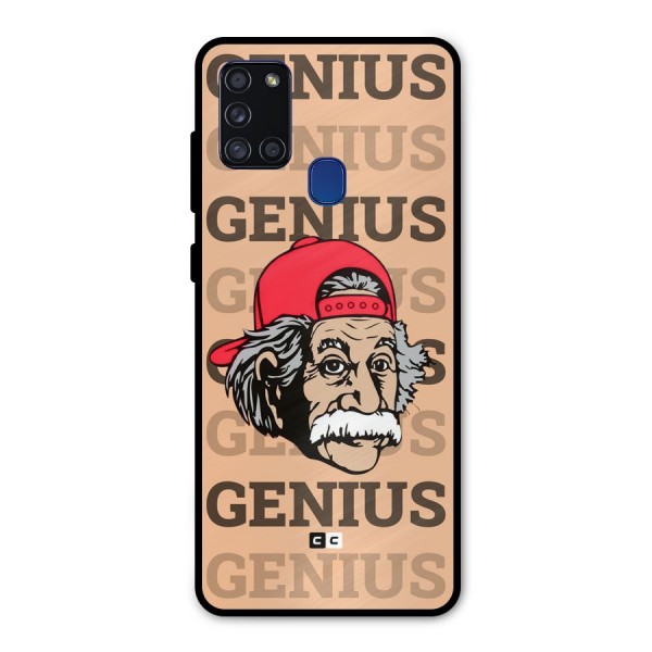 Genious Scientist Metal Back Case for Galaxy A21s