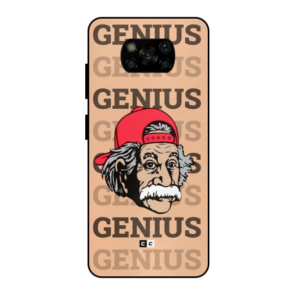 Genious Scientist Metal Back Case for Poco X3