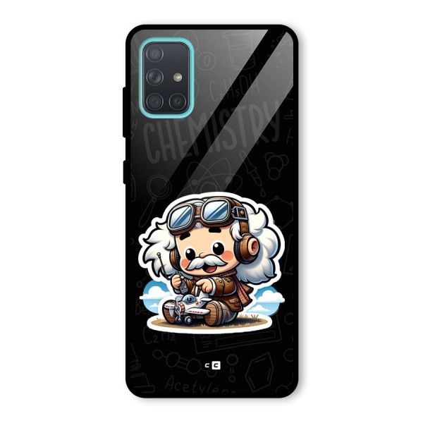 Genius Kid Glass Back Case for Galaxy A71