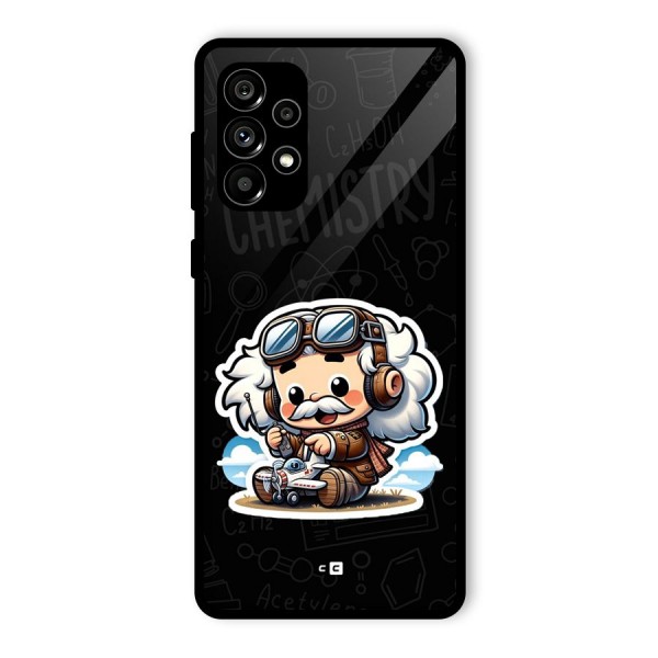 Genius Kid Glass Back Case for Galaxy A73 5G