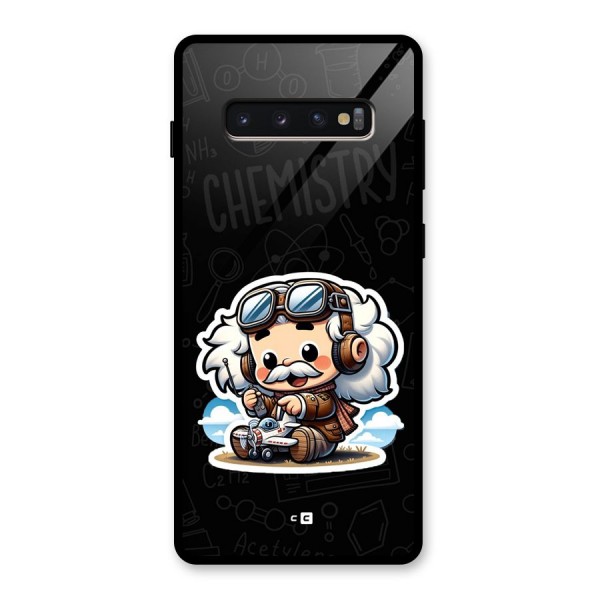 Genius Kid Glass Back Case for Galaxy S10 Plus