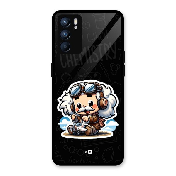 Genius Kid Glass Back Case for Oppo Reno6 5G