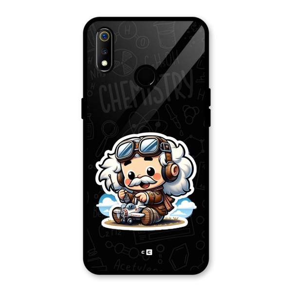 Genius Kid Glass Back Case for Realme 3