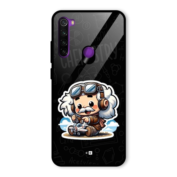 Genius Kid Glass Back Case for Redmi Note 8