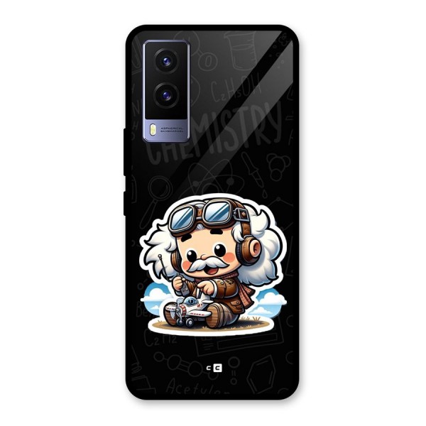 Genius Kid Glass Back Case for Vivo V21e 5G