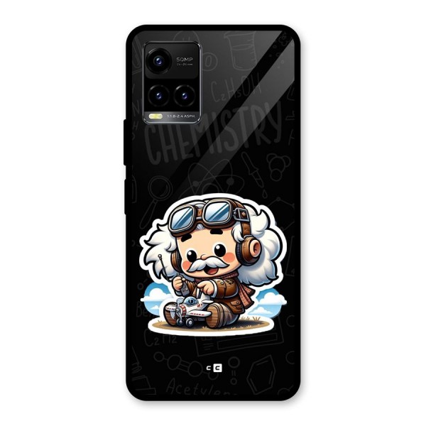 Genius Kid Glass Back Case for Vivo Y33s