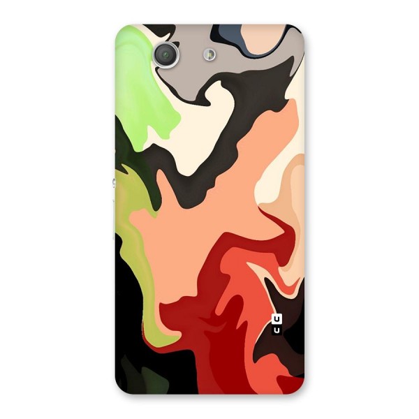 Geometric Abstract Acrylic Oil Pattern Art Back Case for Xperia Z3 Compact
