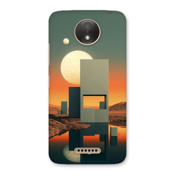 Geometric Sculpture Back Case for Moto C Plus