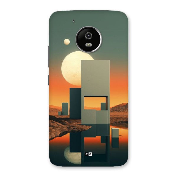 Geometric Sculpture Back Case for Moto G5