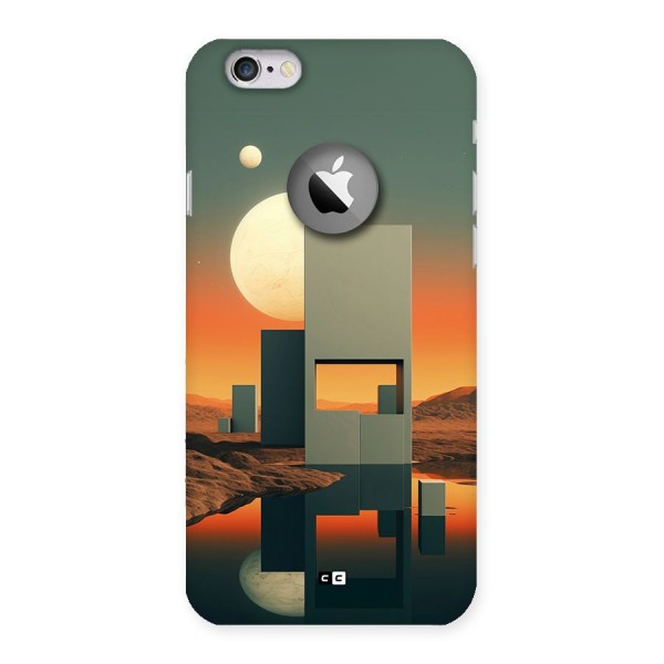 Geometric Sculpture Back Case for iPhone 6 Logo Cut