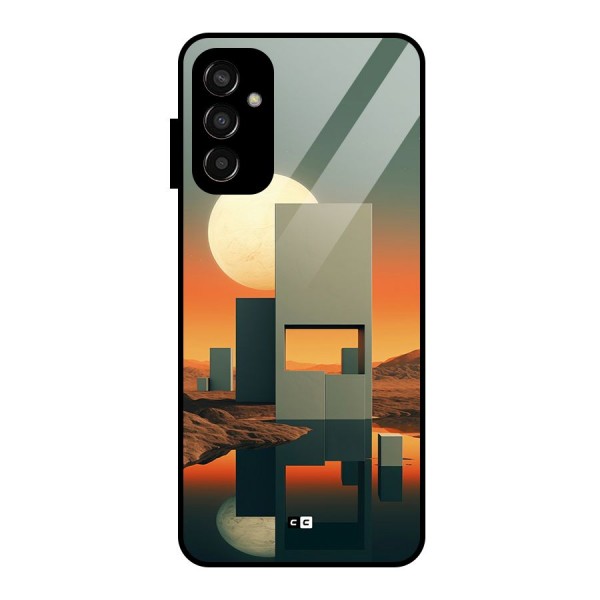 Geometric Sculpture Glass Back Case for Galaxy F13
