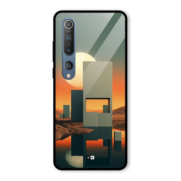 Geometric Sculpture Glass Back Case for Mi 10
