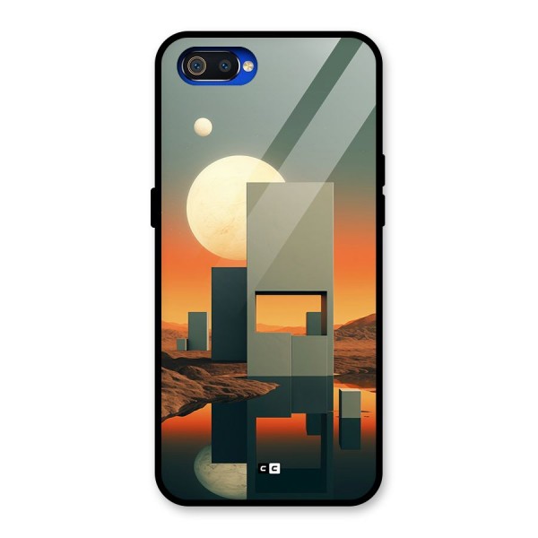 Geometric Sculpture Glass Back Case for Realme C2
